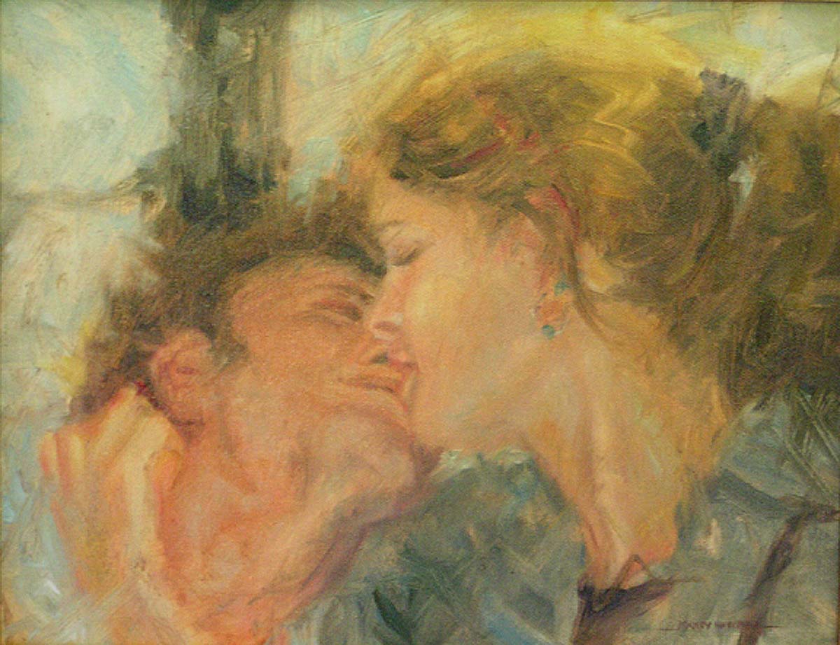 Subway Kiss by Marty Hatcher